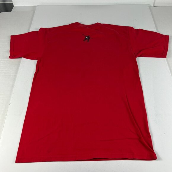 VTG Mossimo Skateboarding Shirt Fits Medium Red Faded Short Sleeve USA Tag L - Picture 6 of 11